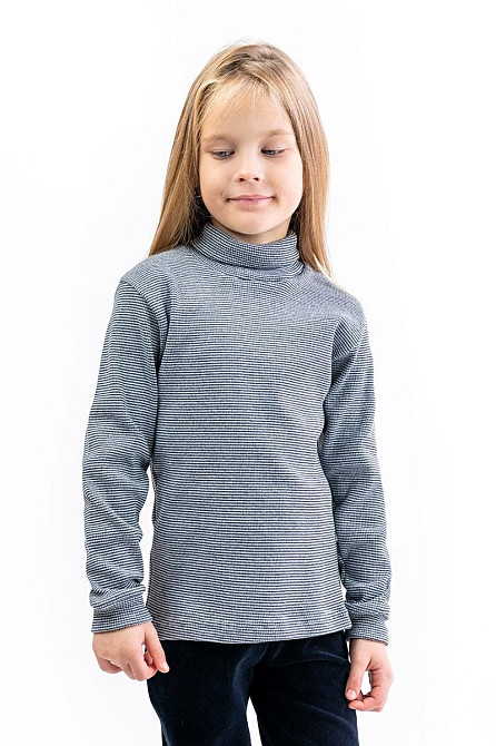 Водолазка дитяча з начосом сіра 134 топ Крохатушка одяг Київ - фото 1