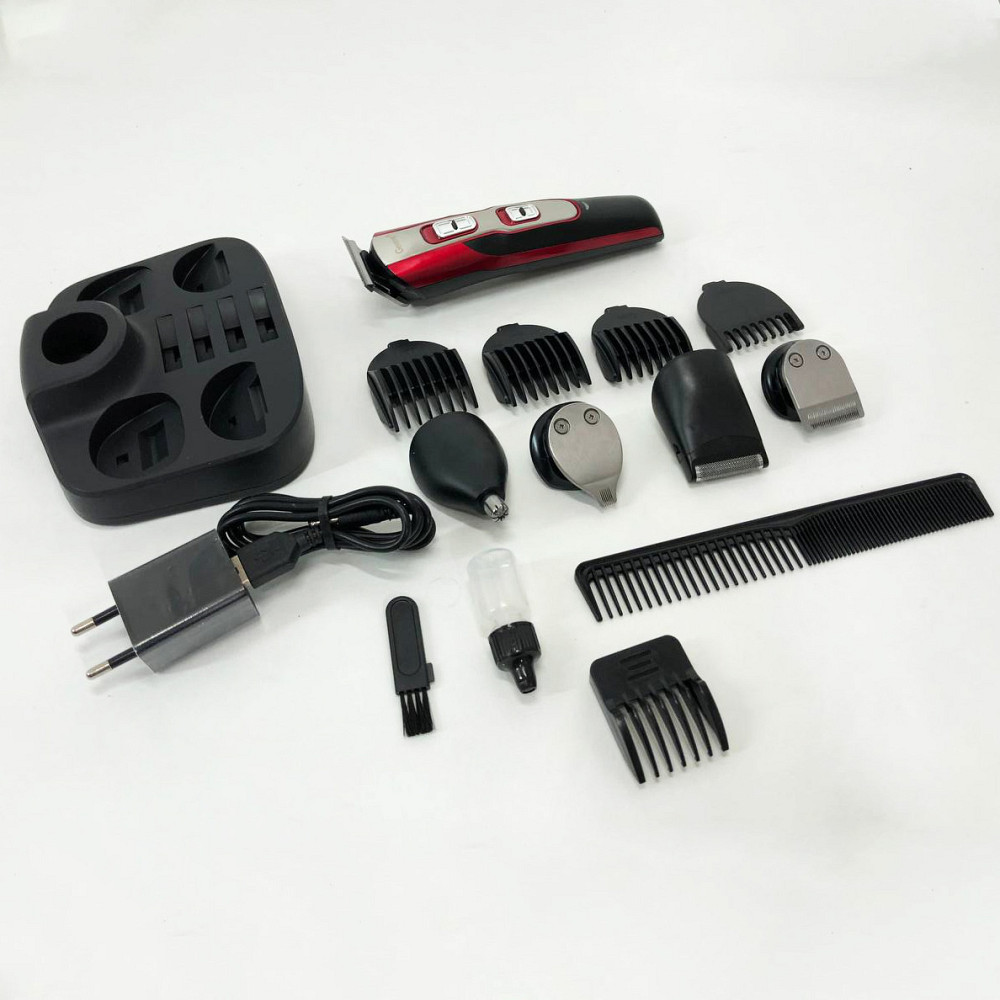 Машинка-тример для стрижки бездротова GEMEI GM-592, Універсальний тример для стрижки та гоління EA-68 Київ - фото 2