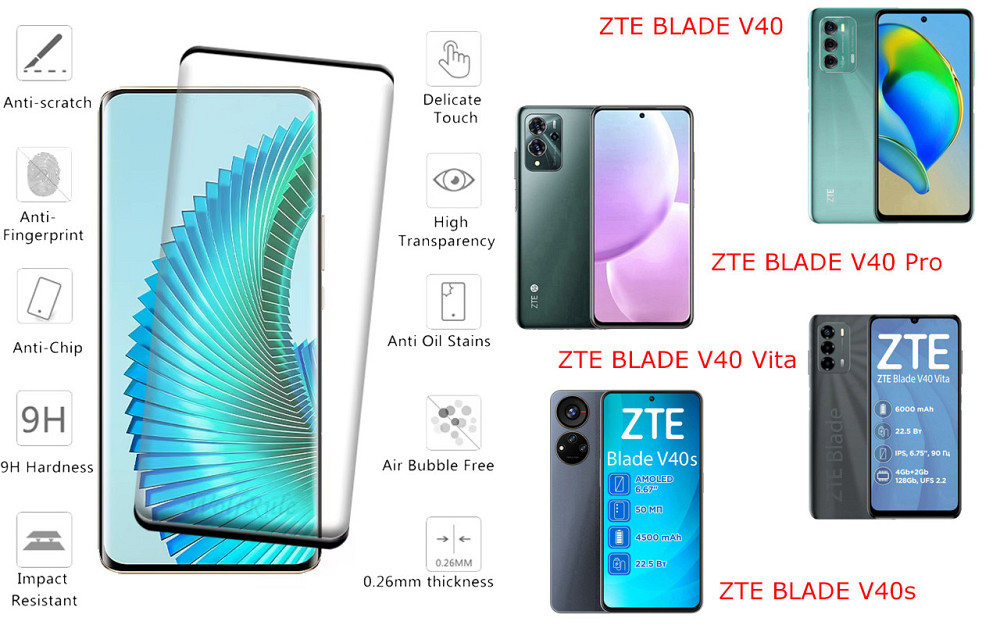 Захисне скло HyperGlass Pro для ZTE BLADE V40, V40 Pro, V40 Vita, V40s – максимальна чутливість та захист Київ - фото 2
