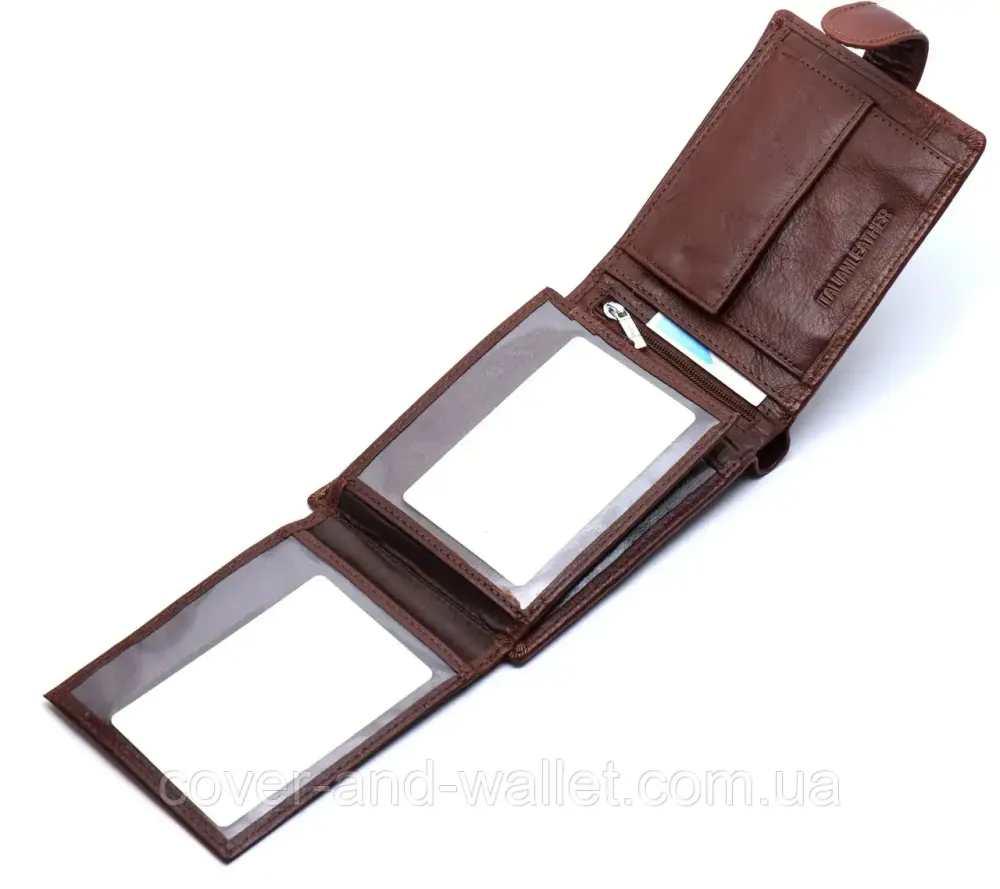 Качественный мужской кожаный кошелек с блоком для документов ST Leather Киев - изображение 6