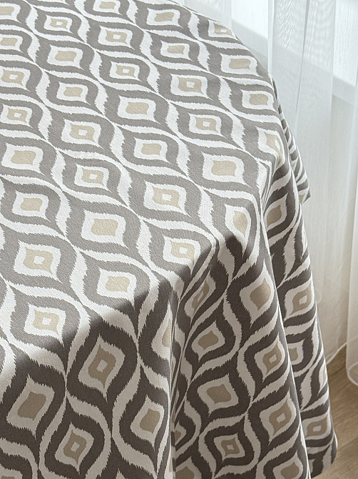 Ecotton Скатертина столова Ecotton DUCK 170х200 см водовідштовхувальна Абстракт сірий (27951/29 Коломия - фото 7