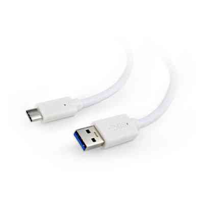 Дата кабель USB 3.0 AM to Type-C 1.0m Cablexpert (CCP-USB3-AMCM-1M-W) Вінниця