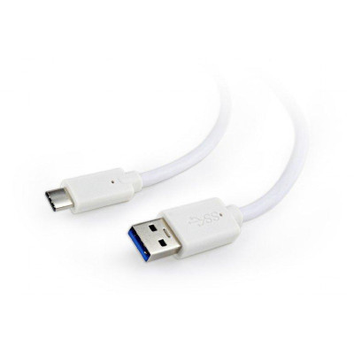 Дата кабель USB 3.0 AM to Type-C 1.0m Cablexpert (CCP-USB3-AMCM-1M-W) Вінниця - фото 1