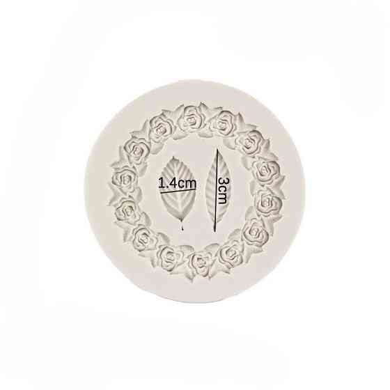 Молд силиконовый для цветов 83 мм серый Киев