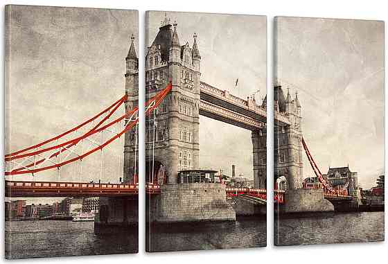Модульная картина Лондон Мост Аrt-99_3А 70x130 см Киев