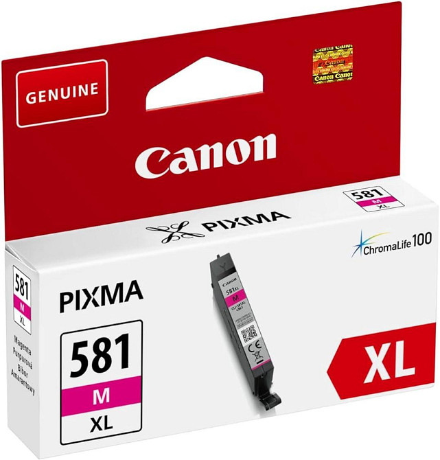 Картридж Canon CLI-581M XL Магента 8.3 мл оригинальный ChromaLife100 для PIXMA TS8150/TS6150 Киев - изображение 2