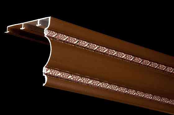 Трьохрядний алюмінієвий карниз Бр-13 Шоколад 2.5 Бровари