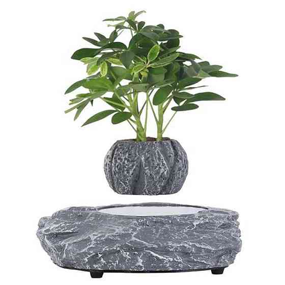 Магнитный левитационный горшок для растений HCNT Magnetic Levitating Pot M5B-P Grey Одесса