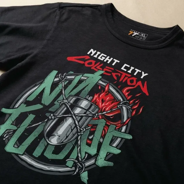 Футболка чоловіча з  принтом Cyber Punk No Future Розмір 48 Anime1040 Дніпро - фото 3