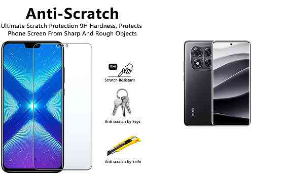 Защитное стекло NeoGlass для Xiaomi Redmi Note 14 Pro, 14 Pro 5G – ультрапрозрачное и устойчивое Киев