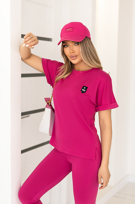 Спортивный летний костюм Total 50-52, Малиновый Киев - изображение 3