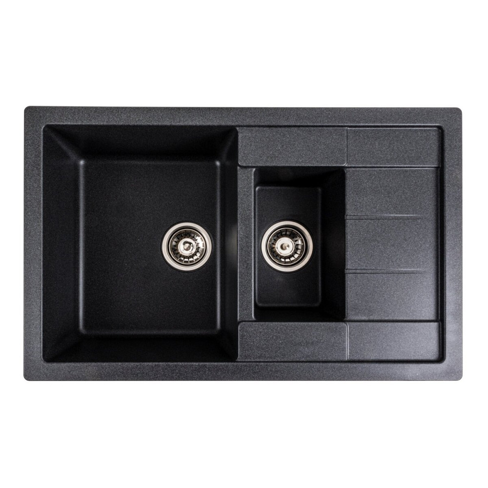 VALESO Гранітна мийка для кухні VALESO TOSKANA 7850W матова Карбон Киев - изображение 3