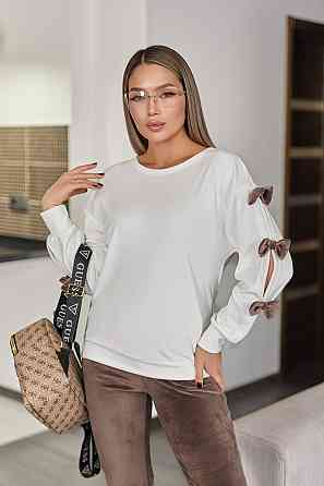 Модний велюровий костюм двійка "Dolce" | Норма і батал Мокко, 46-48 Київ