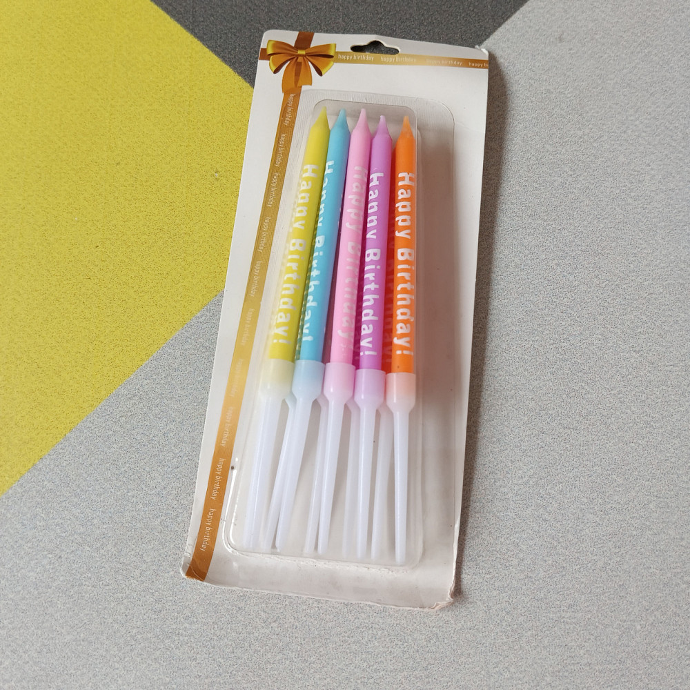 Свічки для торта ніжно-яскраві 10 шт. Київ - фото 1