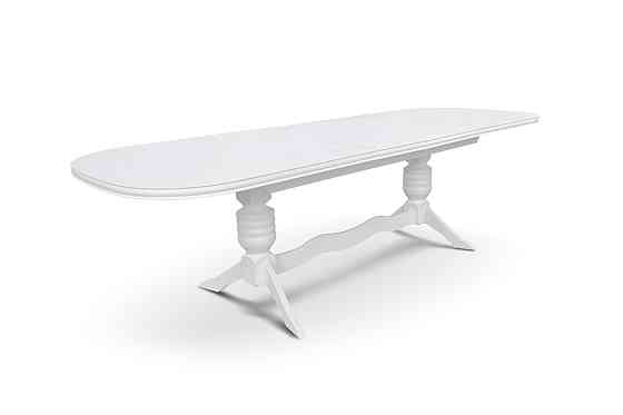Стіл обідній Гетьман (200+2*40 )/100, білий Киев