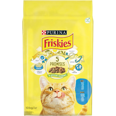 Сухий корм для кішок Purina Friskies зі смаком лосося й овочів 10 кг (5997204515469) Вінниця - фото 2