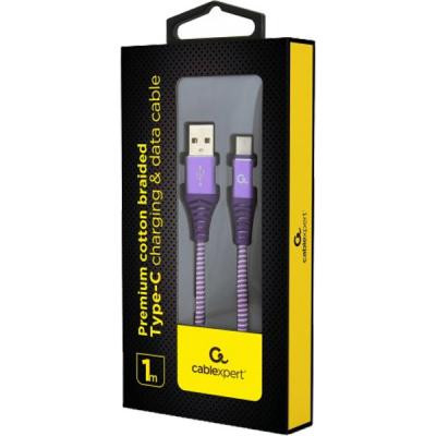 Дата кабель USB 2.0 AM to Type-C 1.0m Cablexpert (CC-USB2B-AMCM-1M-PW) Винница - изображение 2