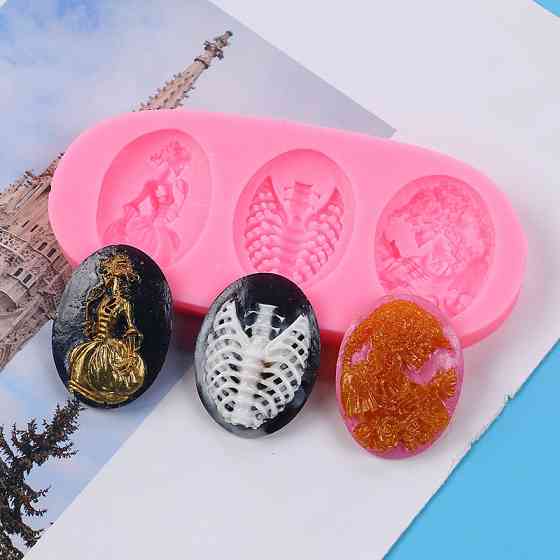 Молд силиконовый Хэллоуин 110 на 48 мм розовый Киев