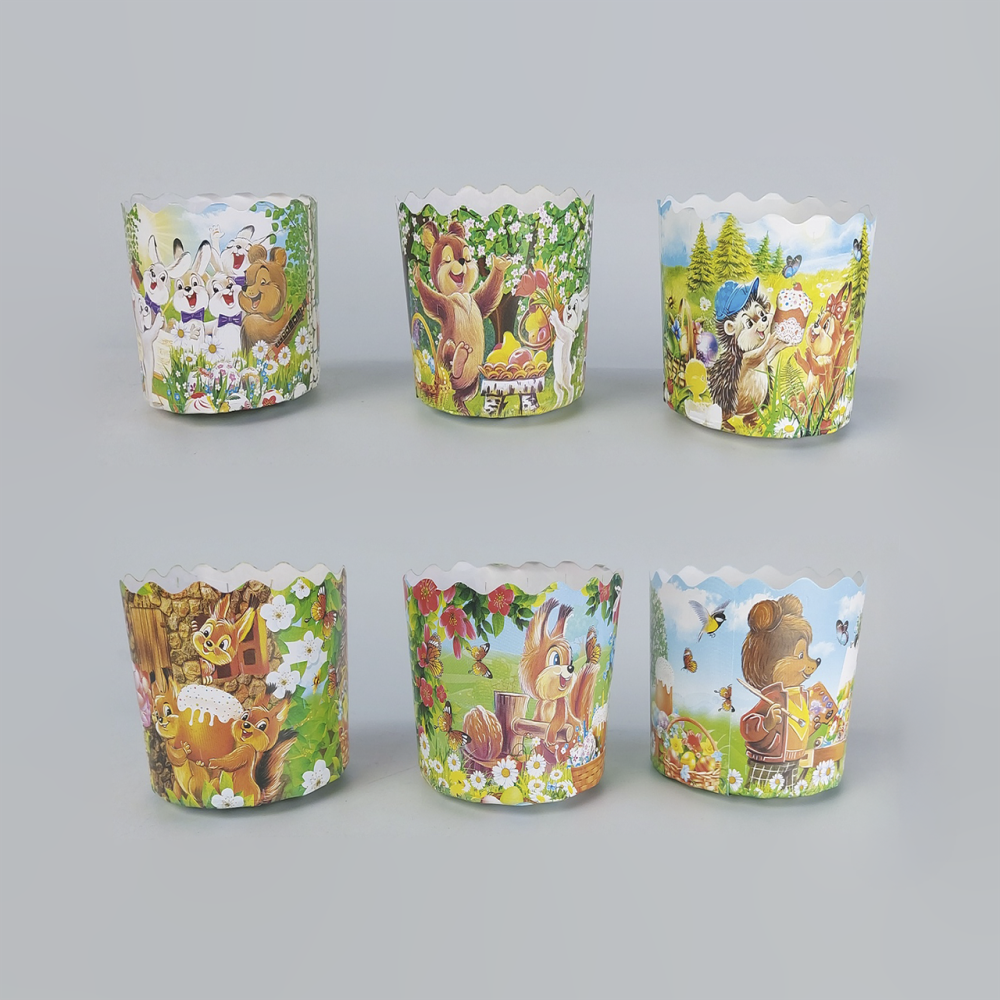 Форма для Паски бумажна (65*70) Дитяча (100гр) (50 шт) Харків - фото 1