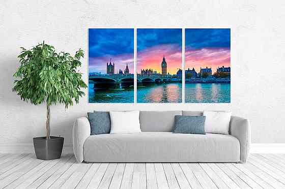 Модульная картина в гостиную / спальню   Біг-Бен     ART-212_3A Киев