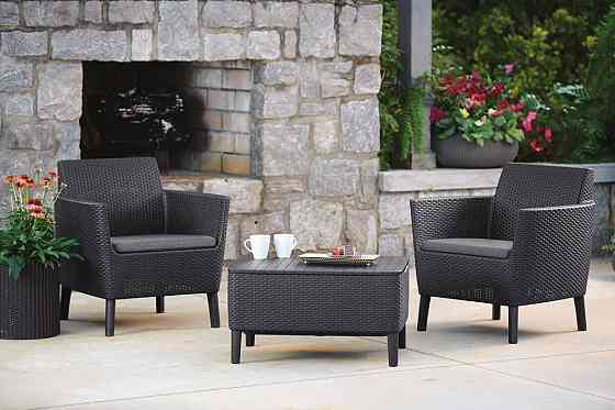 Комплект садових меблів Keter Salemo balcony set, графіт Київ