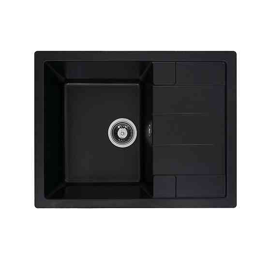 VALESO Гранітна мийка для кухні VALESO INTENSO 6550 матова Чорна Коломия