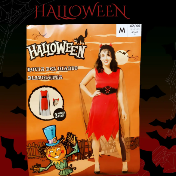 Плаття на Хеловін Наречена Диявола жіноче червоно-чорний Київ - фото 5