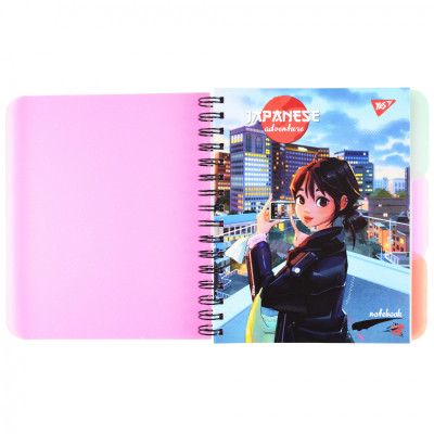 Блокнот Yes А5 Japanese adventure 144 листа пластиковая обложка (681969) Винница - изображение 1