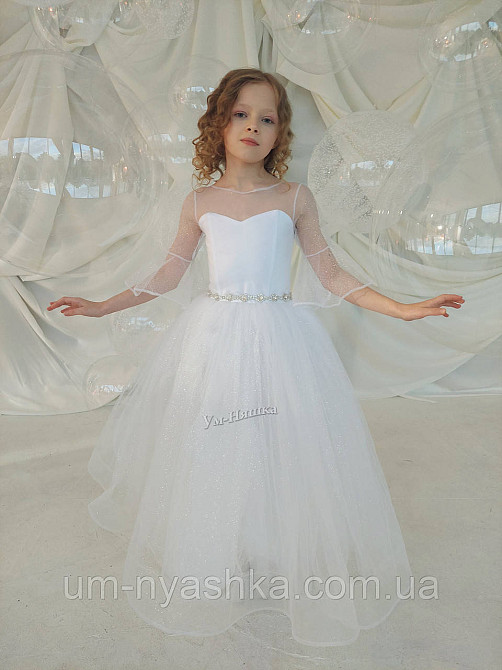 Довга біла сукня 122-128 Кривий Ріг - фото 8