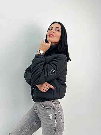 Демисезонная куртка с нашивкой Ivi 46-48, Черный Киев