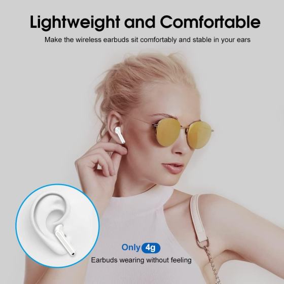 Беспроводные наушники OYIB MD058A Black — Bluetooth 5.3 наушники с 4 микрофонами ENC и LED дисплеем Киев