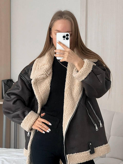 Жіноча стильна та тепла дублянка дублянка 44 Одеса - фото 9