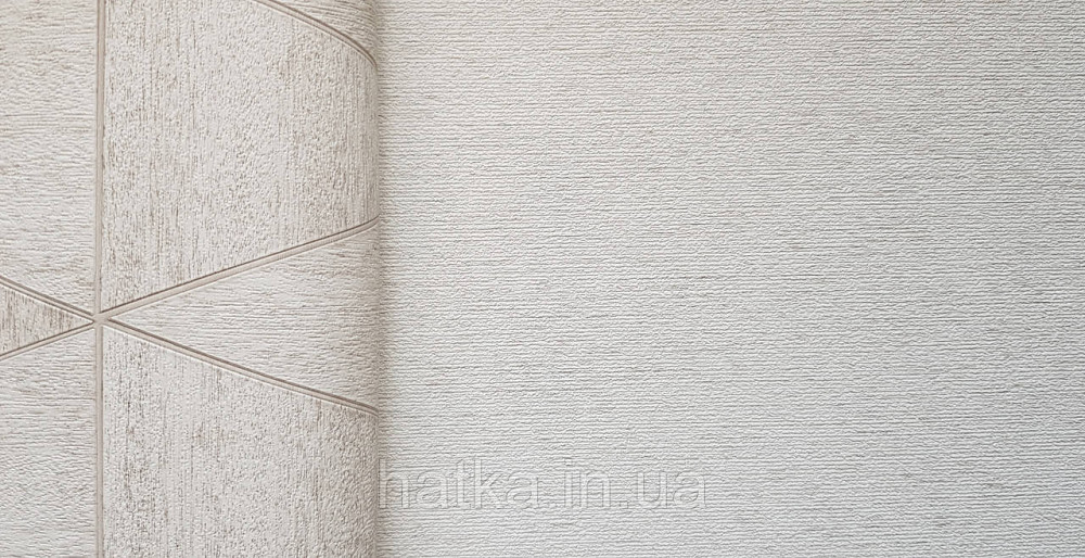 Шпалери вінілові на флізеліні Marburg Travertino 1.06х10 однотонні дрібна горизонтальна смужка світло-бежеві Київ - фото 2