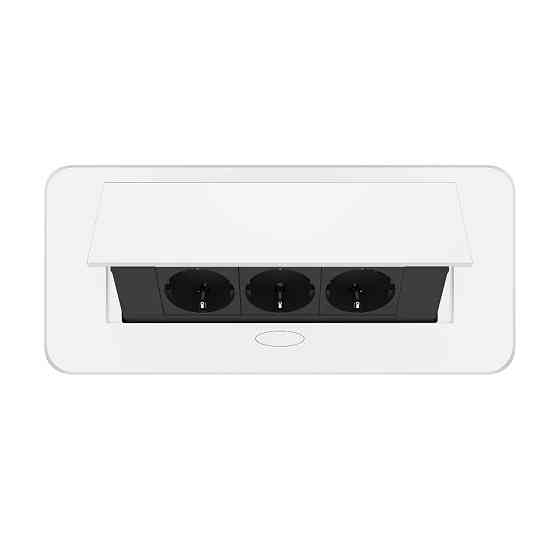 LIVOLO Меблева розетка потрійна LIVOLO біла, вбудована у стільницю, для кухні/офісу/конференц-з Коломия