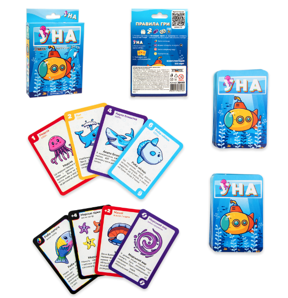 Карткова гра Strateg УНА морські друзі українською мовою (30449), шт Киев - изображение 1
