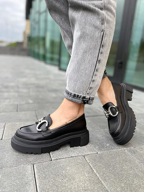 ALEX BELL Туфлі жіночі ALEX BELL 793K-1-21AP чорні (весна-осінь, шкіра натуральна) (4847) Коломия - фото 10