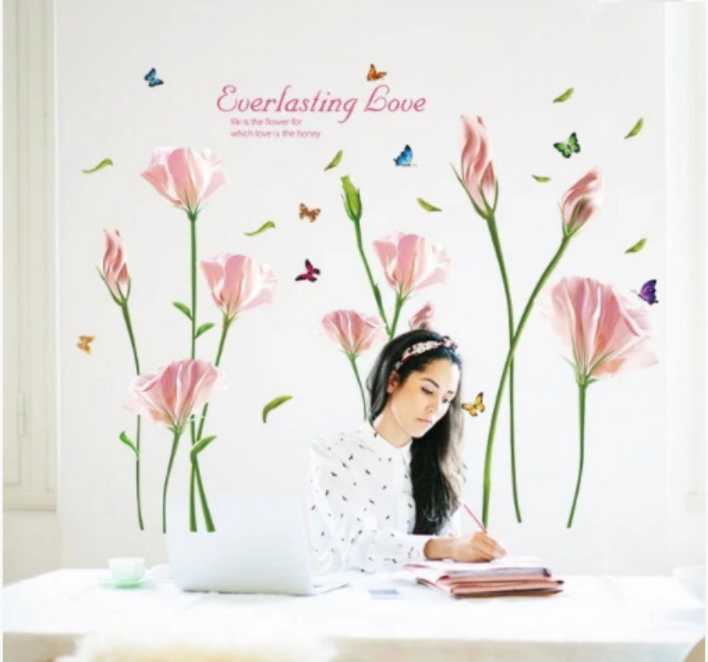 Декоративна наклейка Ніжні квіти Київ - фото 7