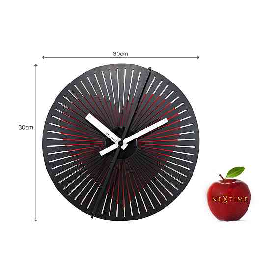 Годинник настінний NeXtime Motion Clock Heart динамічний малюнок (діаметр 30 см) Вінниця