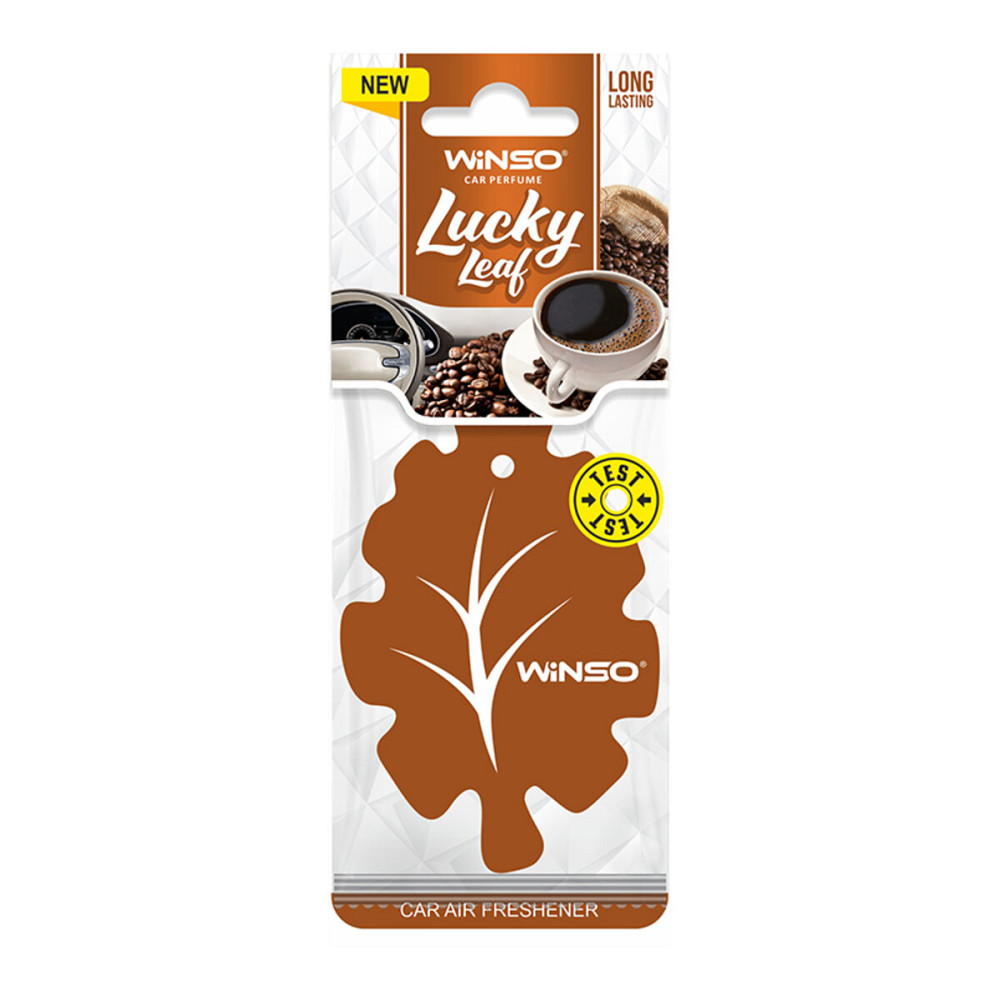 Освежитель воздуха WINSO Lucky Leaf, целлюлозный ароматизатор, Coffee Киев - изображение 1