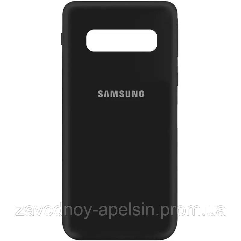 Samsung G973 S10 Чохол накладка Мікрофібра (чорний) Одеса - фото 1