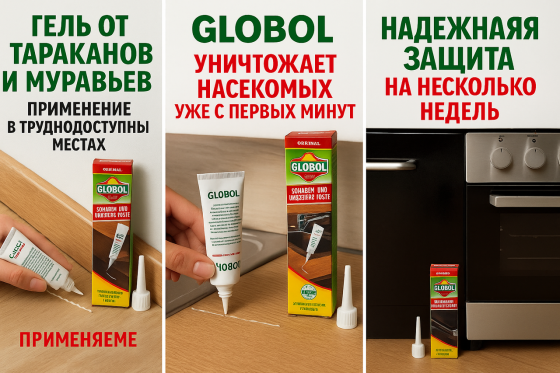 Гель від тарганів та мурах, Globol (Глобол) 75гр. Харків