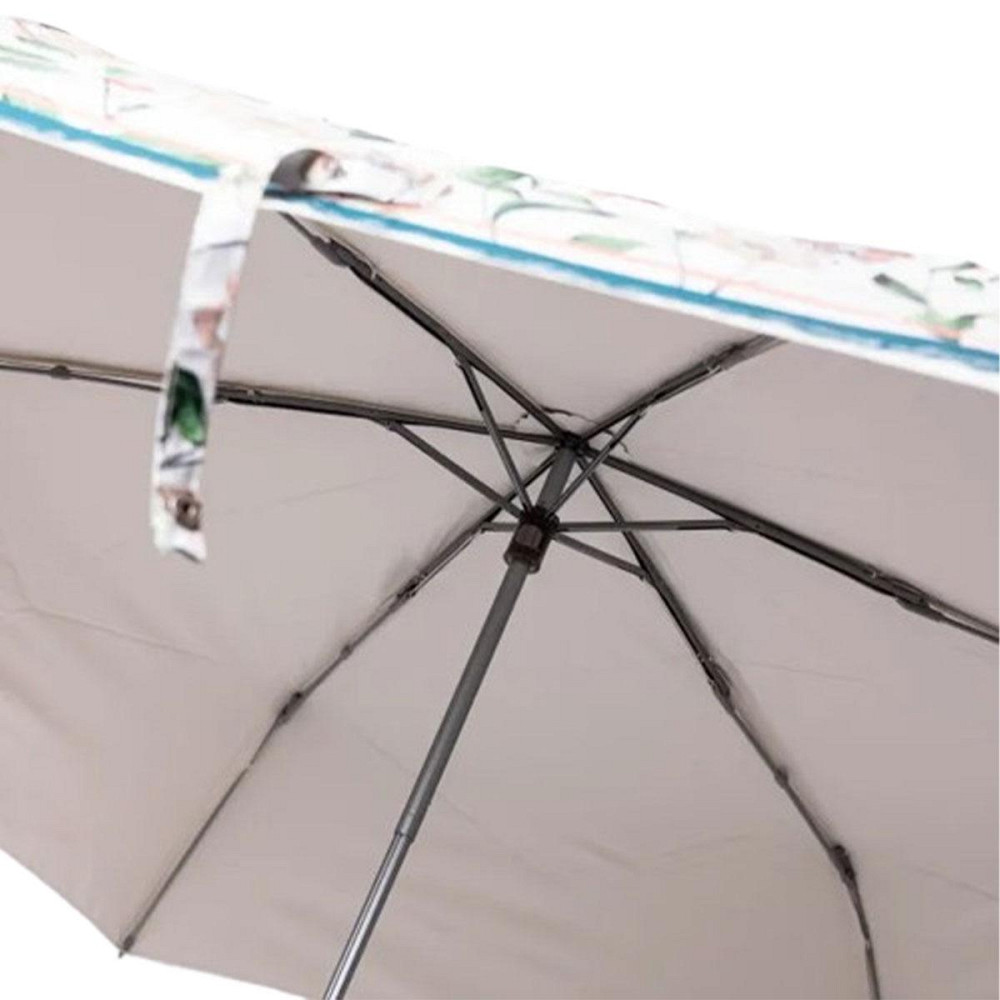 Парасолька механічна елегантна з принтом міцна надійна з поліестеру діаметр 99 см Зелений HP-23-15GR Київ - фото 15