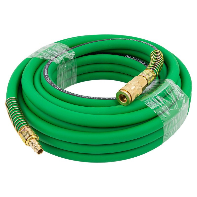 Шланг воздушный резиновый армированный с фитингами 10*16мм*10м ROCKFORCE RF-AHC-52F Одесса - изображение 3