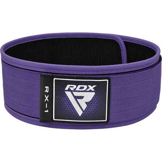Пояс для важкої атлетики RDX RX1 Weight Lifting Belt Purple XS Каменское