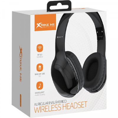 Наушники Xtrike ME HD-215BK Wireless Black (HD-215BK) Винница - изображение 4