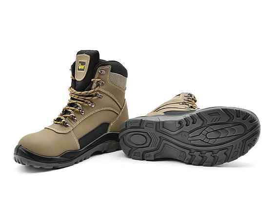 Робочі Гомілкові черевики (берці, боти) "GeKo" нубукові з металевими носком і підошвою (S3 SRC) Стрий