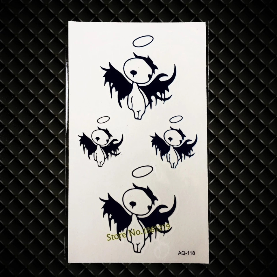 Флеш тату "Ангели" - розмір стікера 10*6см Київ - фото 1