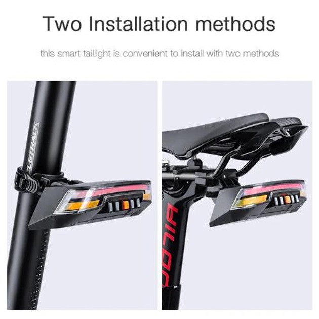 Мигалка з поворотниками для велосипеда 0118-A9, Стоп-сигнал-поворот велосипедний в зборі TC-61 Івано-Франківськ - фото 2