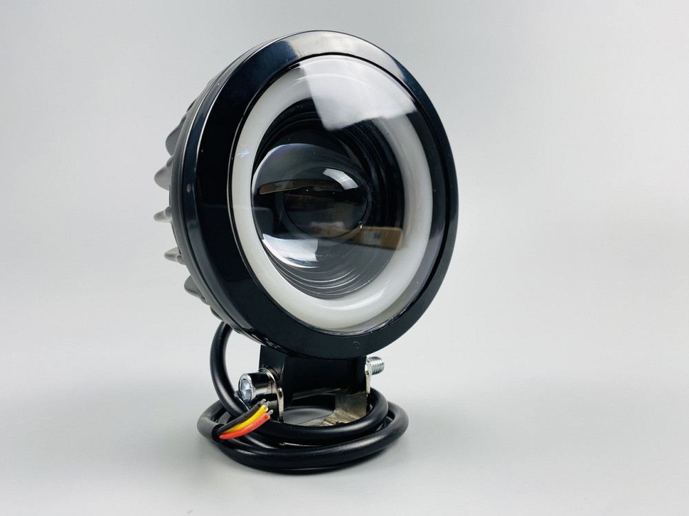 Світлодіодна фара LED кругла 40W + LED кільце, додаткове світло туманна фара Мукачево - фото 1