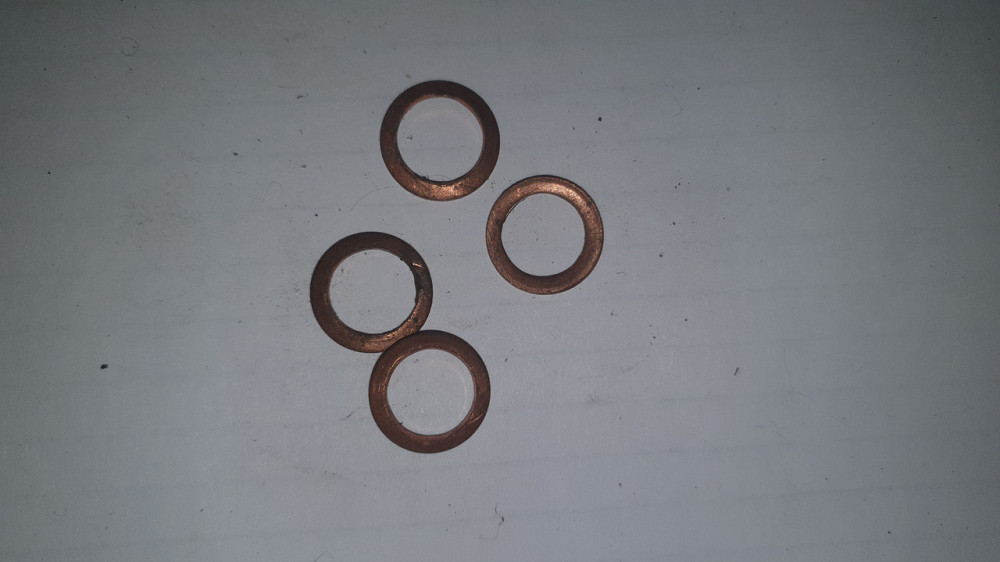 Шайба медная 10х14.5х1.5 мм. СССР. Харьков - изображение 1